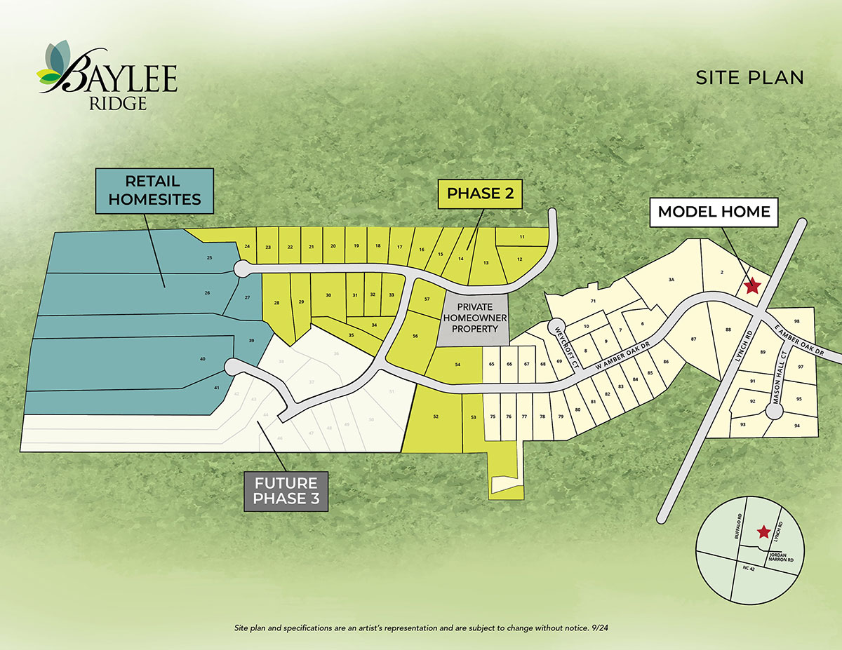 Baylee Ridge Siteplan